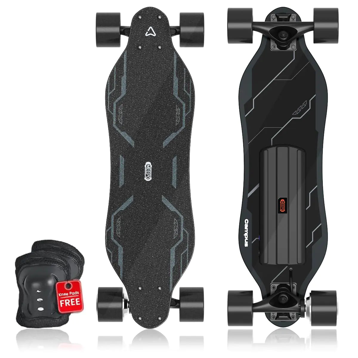 MEEPO Campus/V3S/V5/ENVY Electric Skateboard with Remote Top Speed Up to 29 Mph 4 Speed Smooth Braking Easy Carry Handle Design Suitable for Adults & Teens Beginners